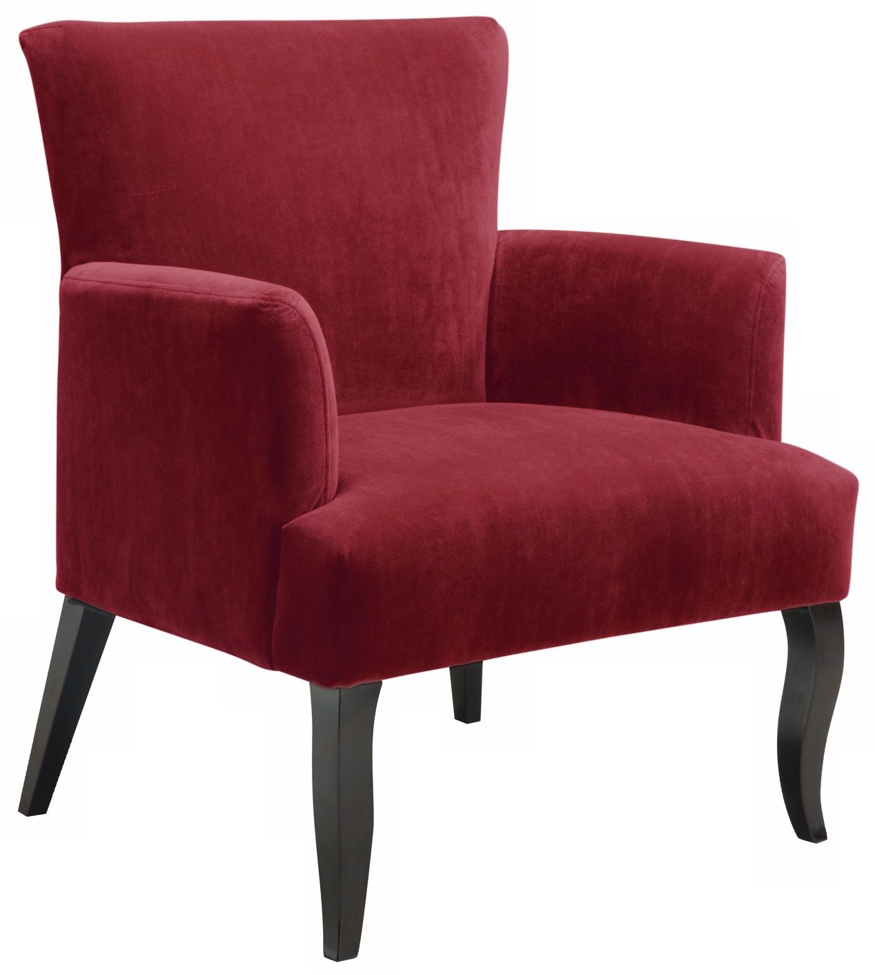 Capri Berry Velvet Armchair