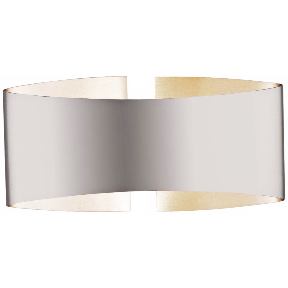 Holtkoetter Voila 9 1/4" Wide Stainless Steel Wall Sconce   #P4867