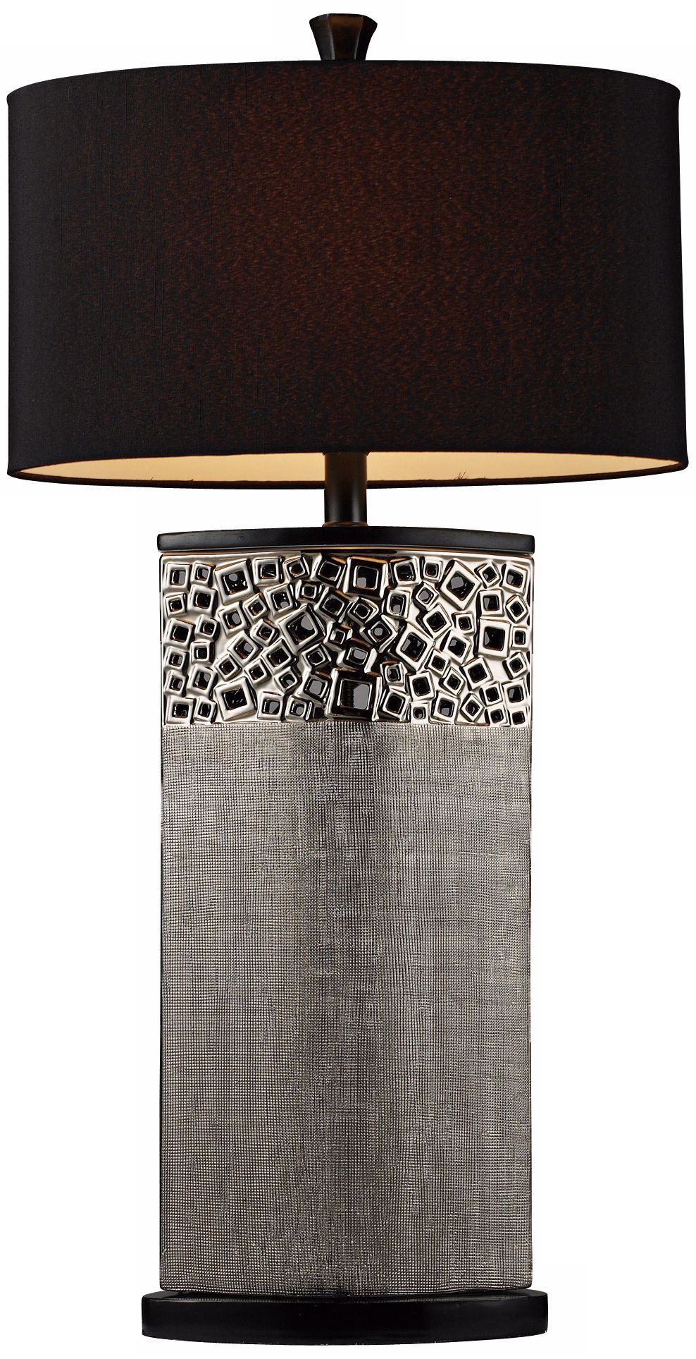 Elk Lighting Textured Silver Base Table Lamp