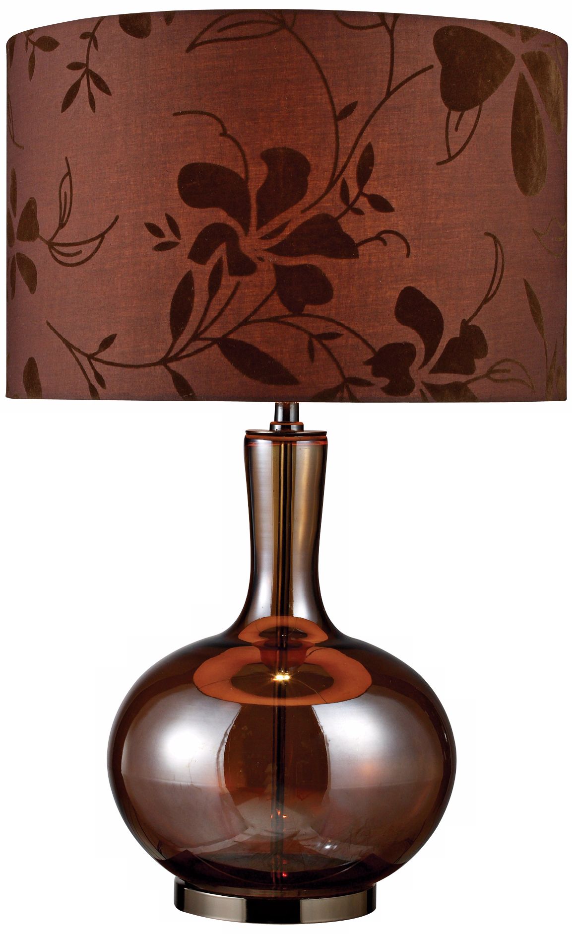 Bronze and Coffee Plated Gourd Table Lamp