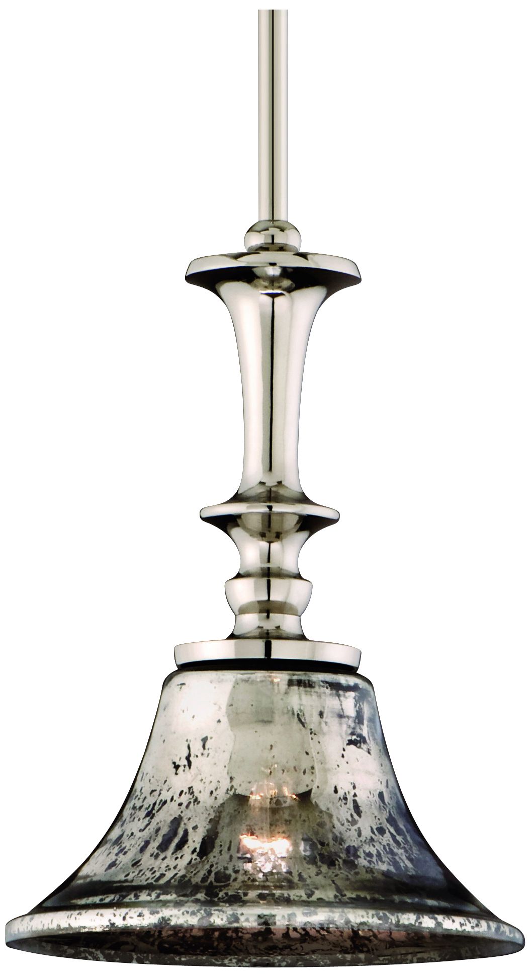 Argento Antiqued Glass 10 1/2" Wide Corbett Pendant Light
