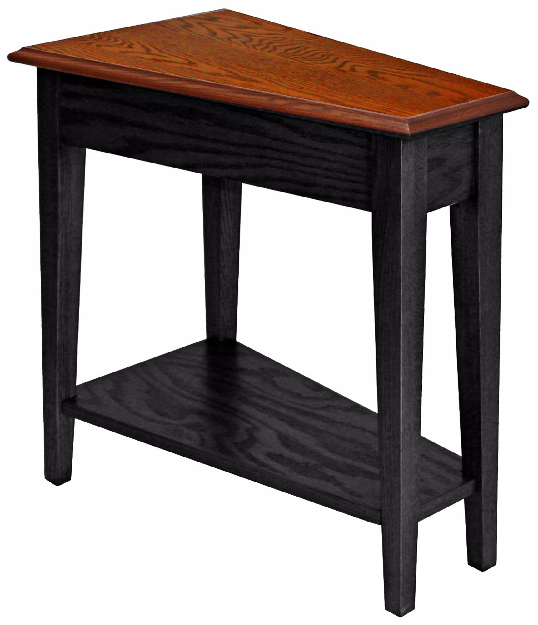 Leick Furniture Slate Finish Wedge Accent Table
