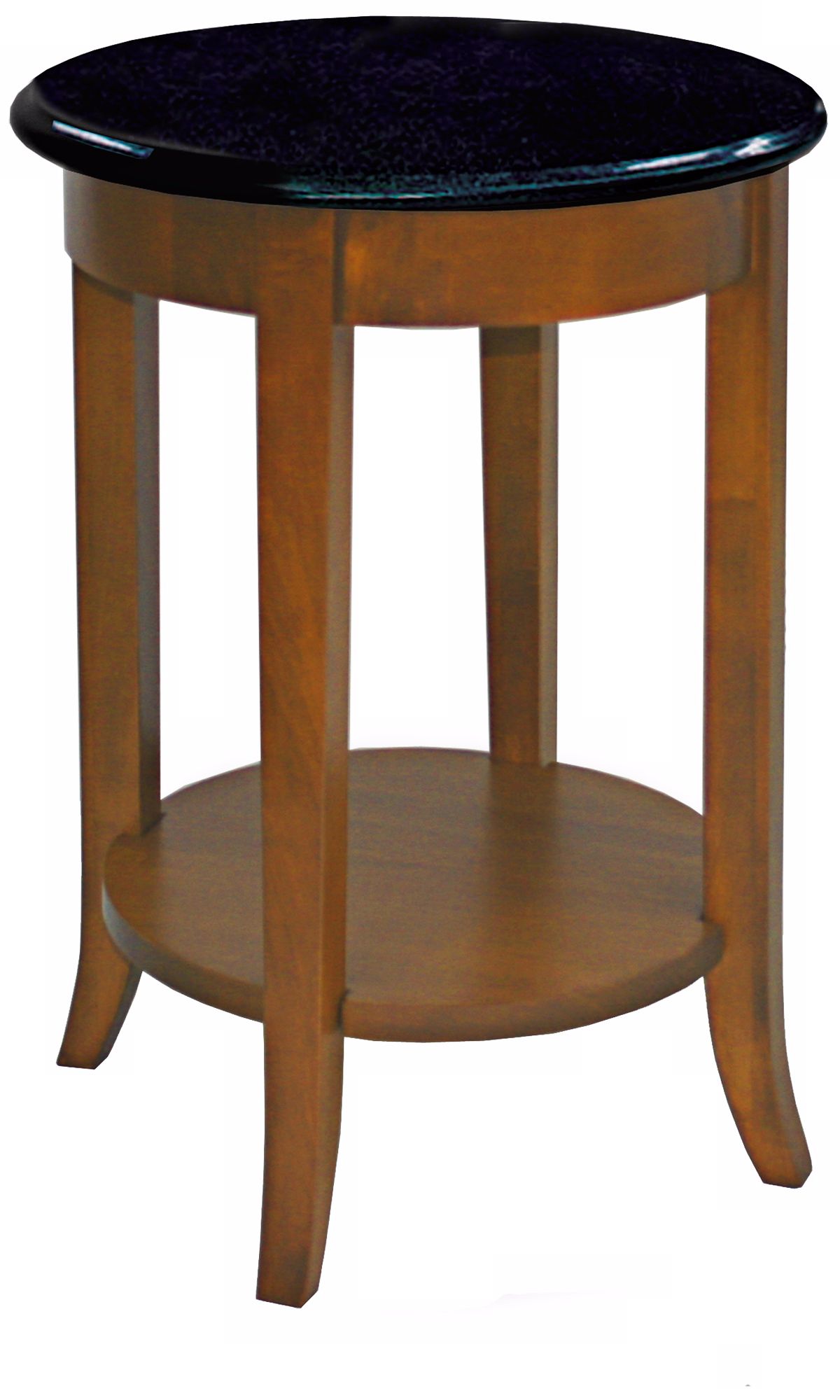 Leick Furniture Round Granite Top Side Table