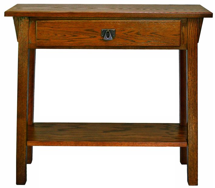 Leick Furniture Mission Style Russet Hall Stand Table