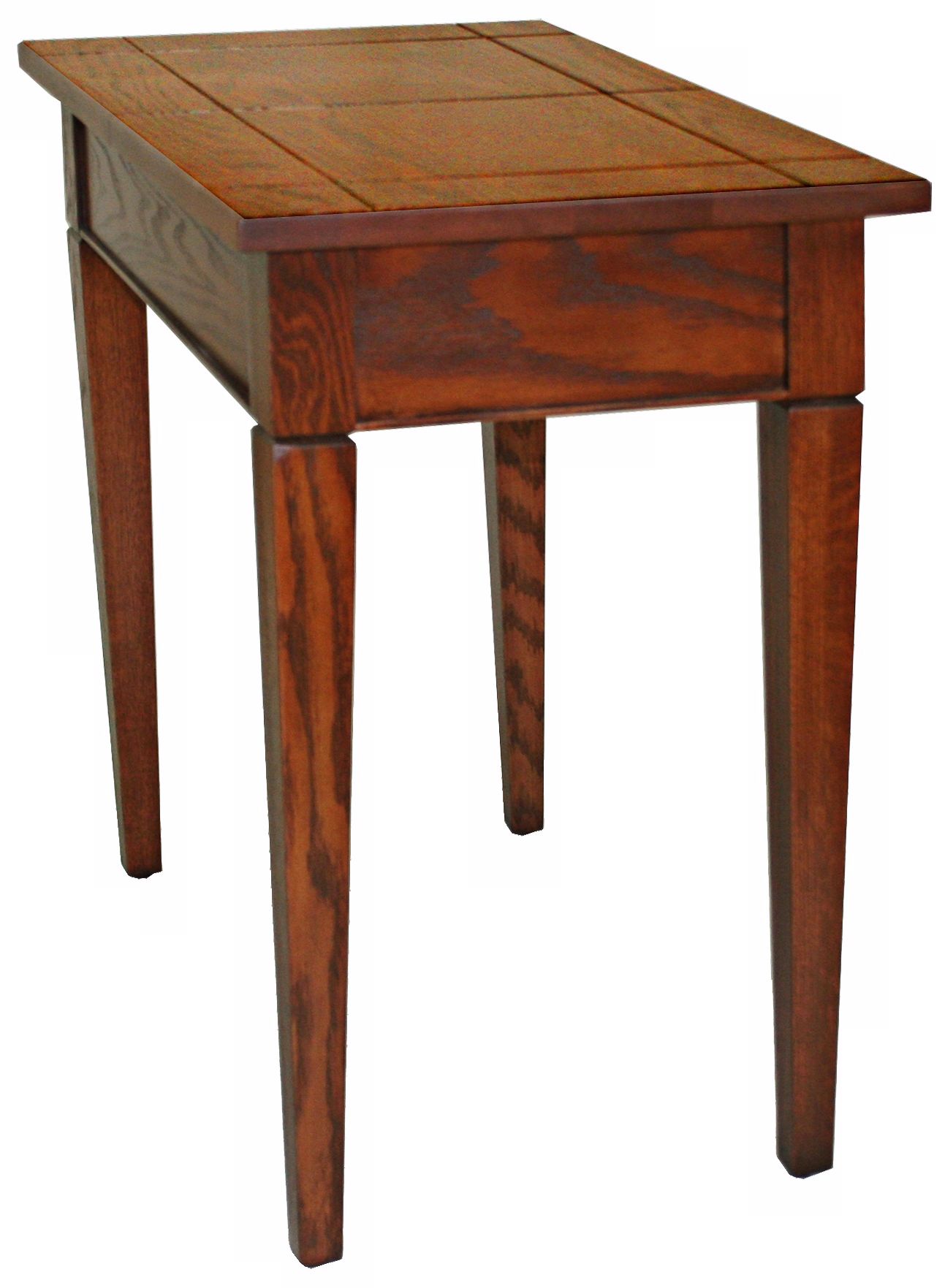 Leick Furniture Russet Finish Camo Chairside Table