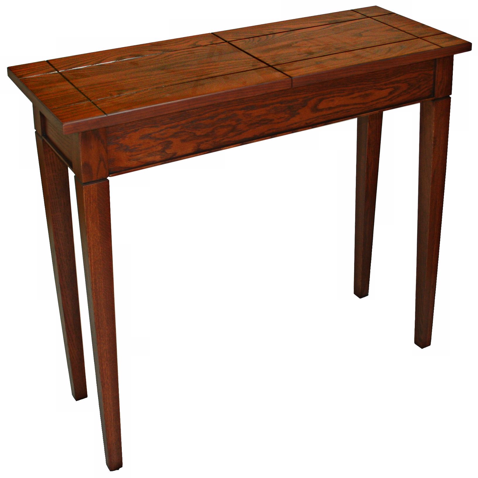 Leick Furniture Mission Camo Russet Fliptop Console Table P5275