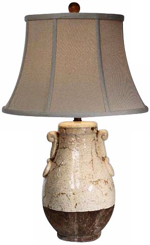 Natural Light Creamery Pot Ceramic Table Lamp