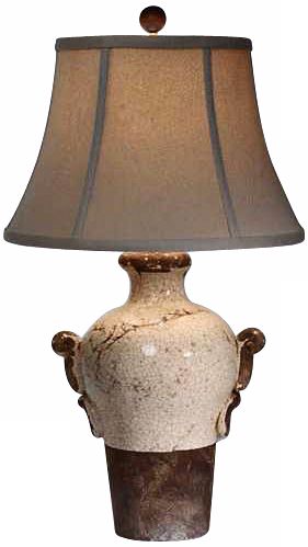 Natural Light Creamery Vase Ceramic Table Lamp