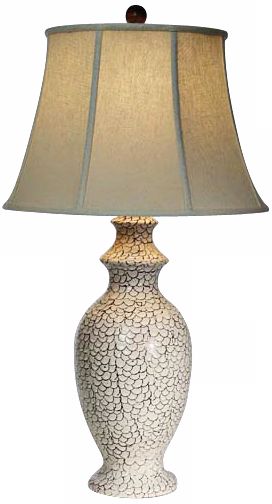 Natural Light Bianco Emerald Sea Ceramic Table Lamp