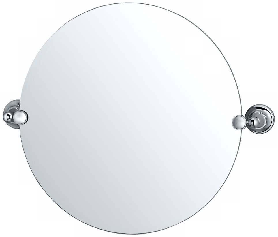 Gatco Polished Chrome Tiara 24" Wide Round Mirror