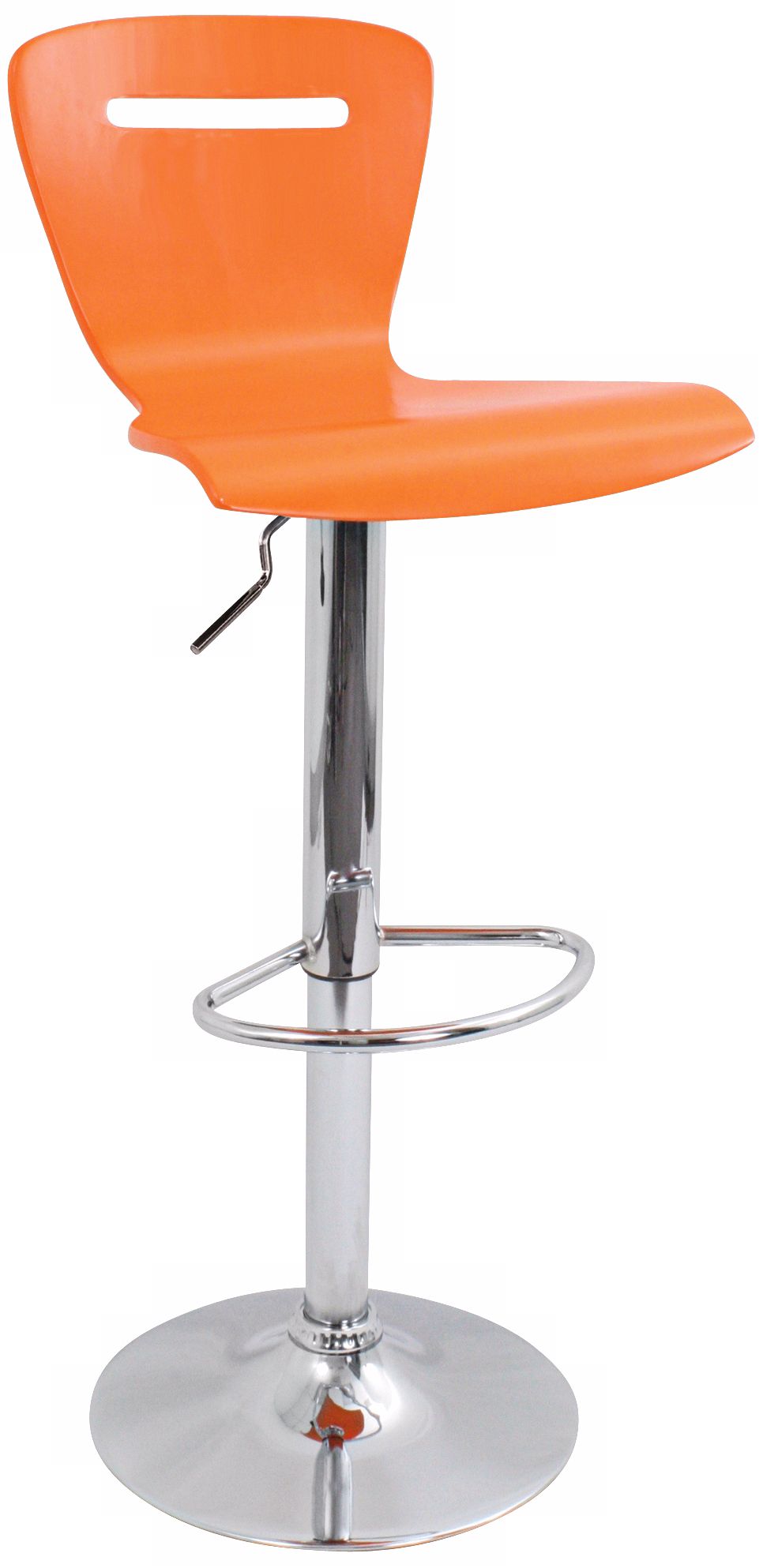 H2 Orange Adjustable Bar or Counter Stool