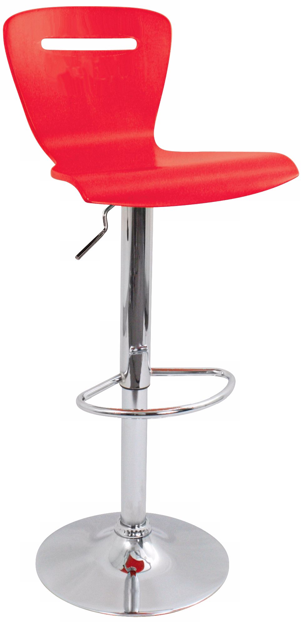 H2 Red Adjustable Bar or Counter Stool