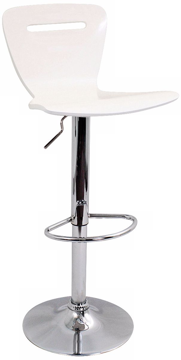 H2  Adjustable Height Counter or White Bar Stool