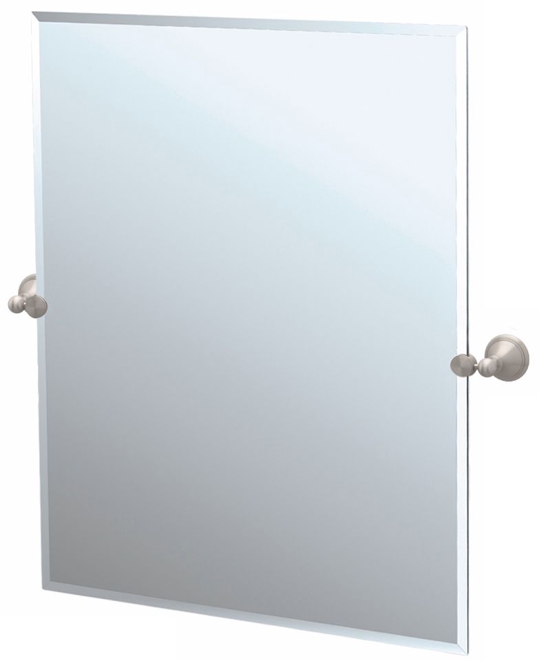Gatco Laurel Avenue Nickel 31 1/2" High Tilt Wall Mirror