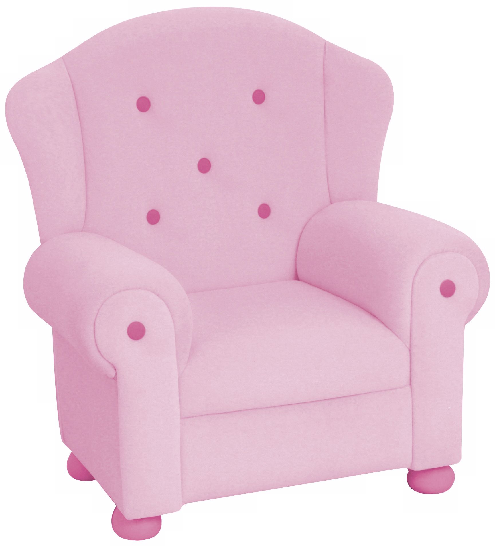 Pink Plush Kids Arm Chair