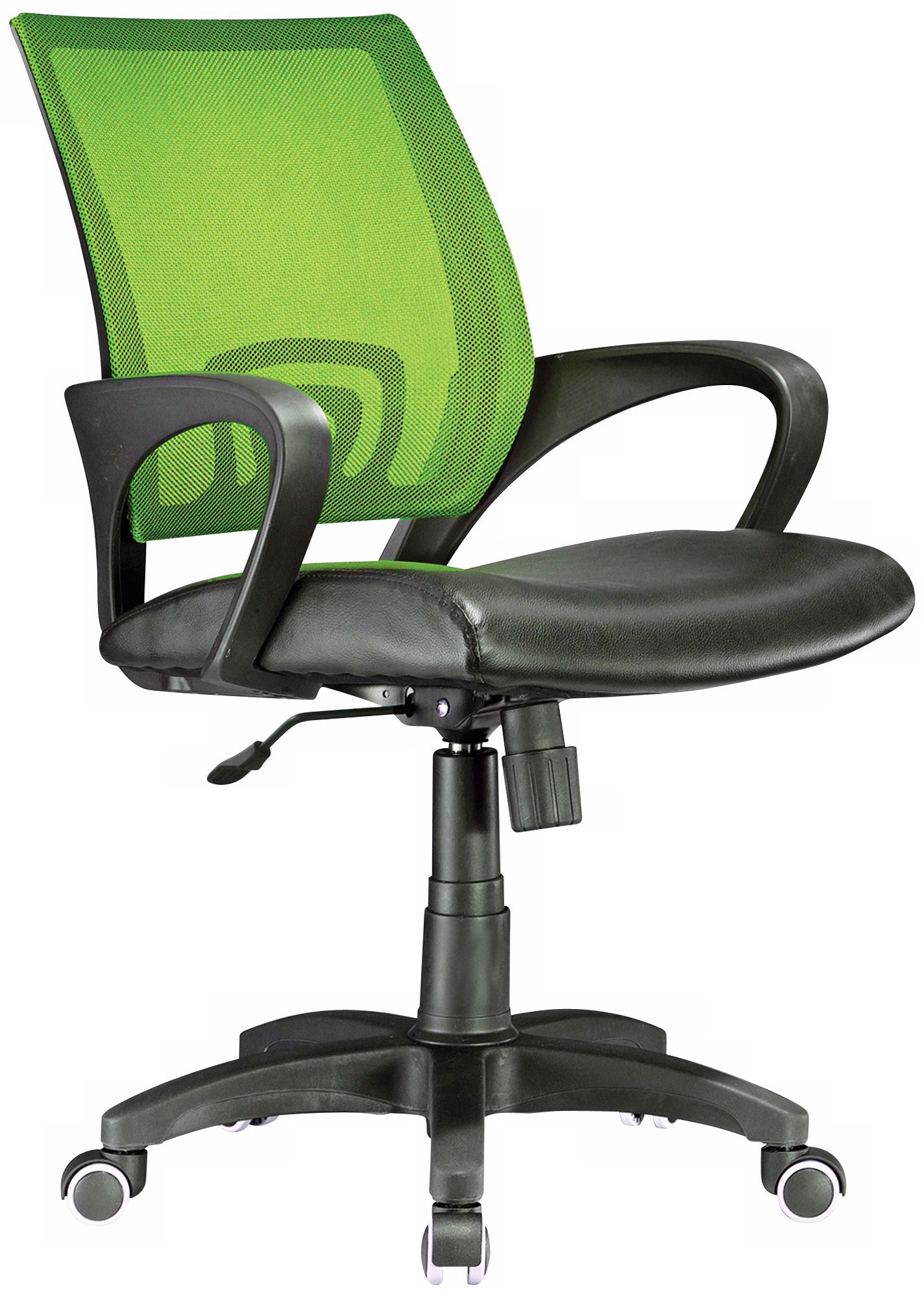 Officer Lime Green and Black Adjustable Office Chair