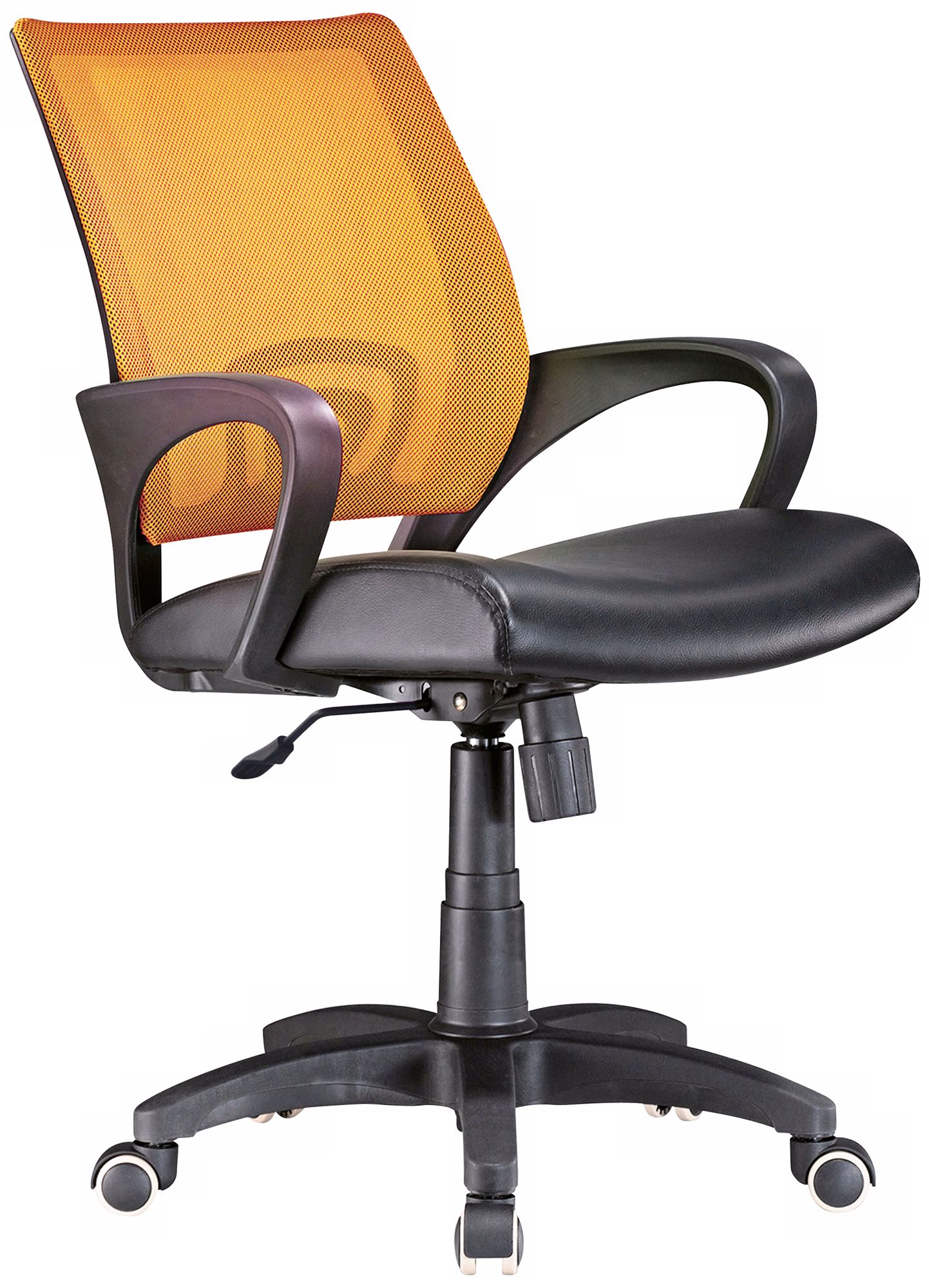 Officer Tangerine Orange and Black Adjustable Office Chair