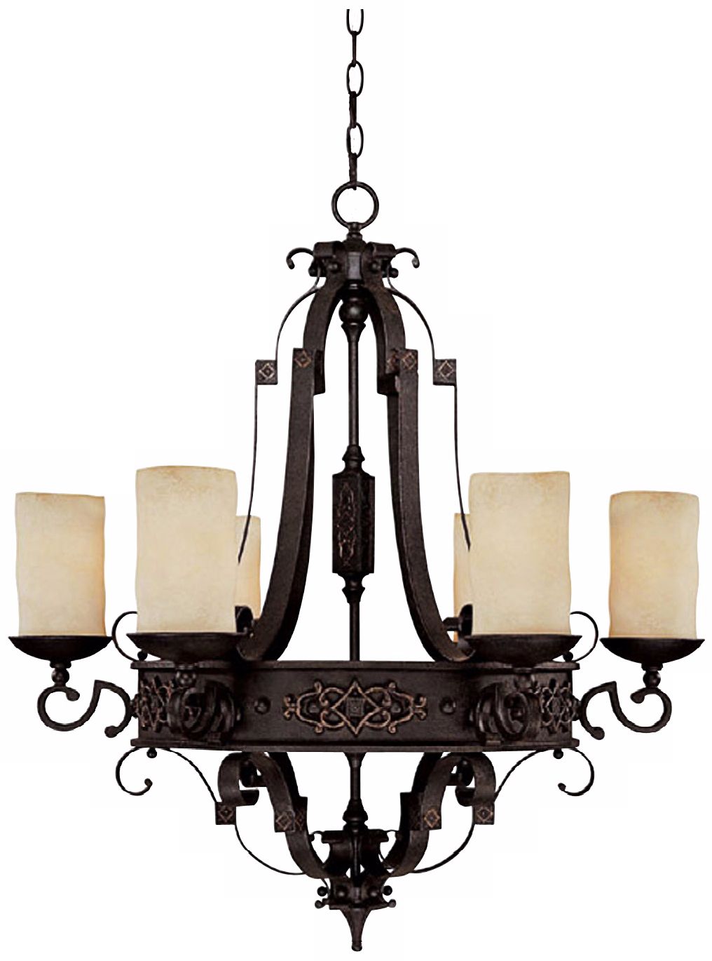 Capital River Crest Rustic Iron 6-Light Chandelier