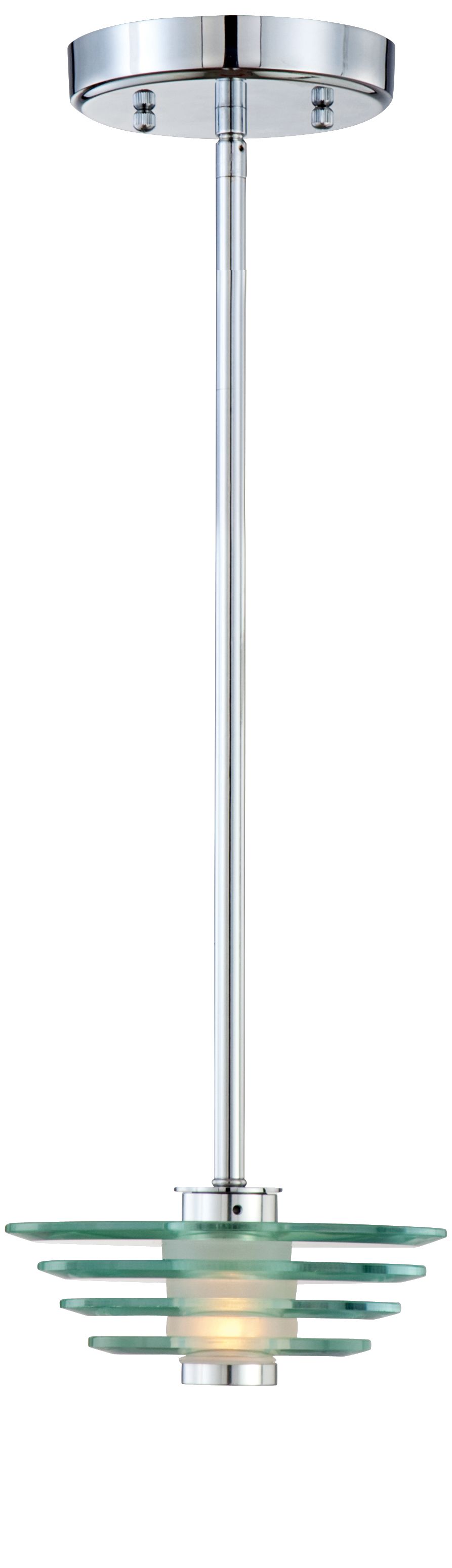 Stacked Glass Discs Mini Pendant Light