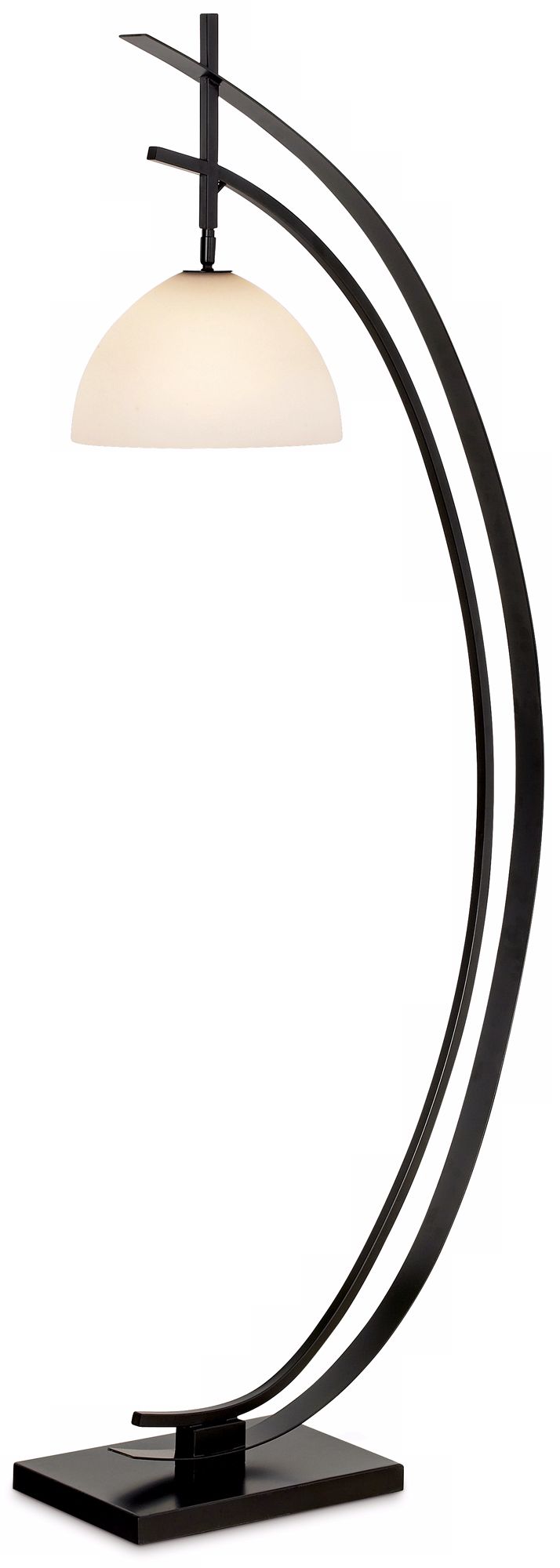 Kathy Ireland Orbit Black Arch Floor Lamp