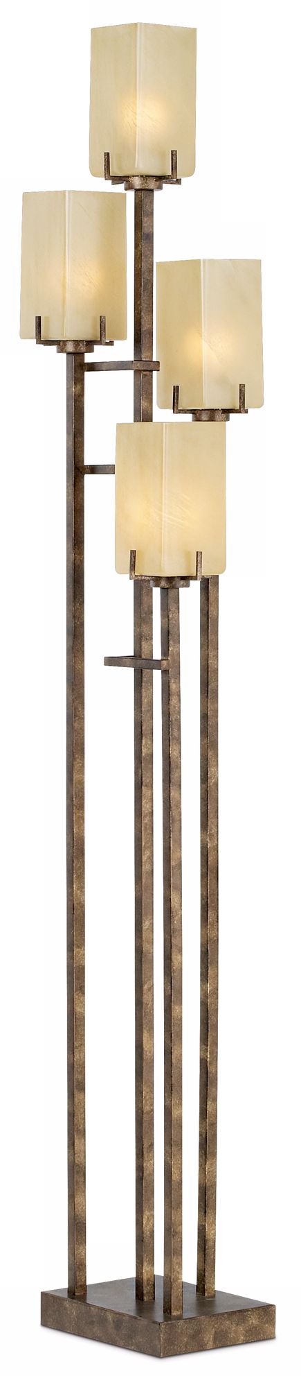 Kathy Ireland City Heights Copper Bronze Uplight Floor Lamp