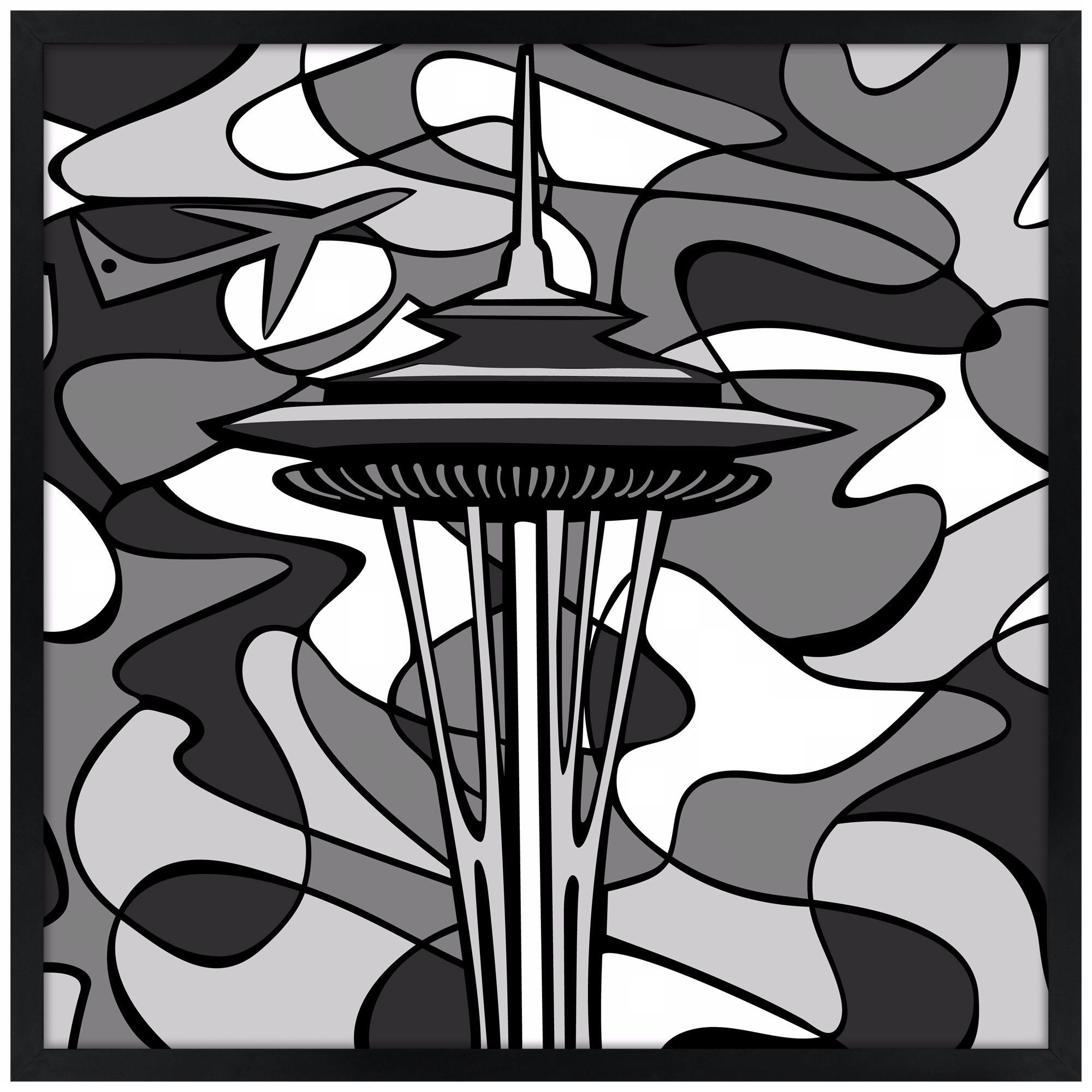 Space Age Night Wall Art
