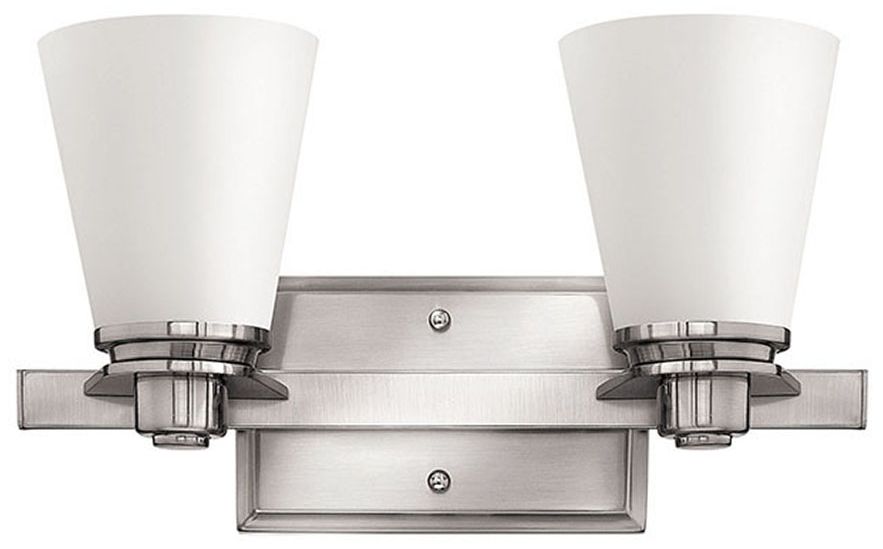 Hinkley Avon Collection Nickel 14 1/2" Wide Bath Wall Light