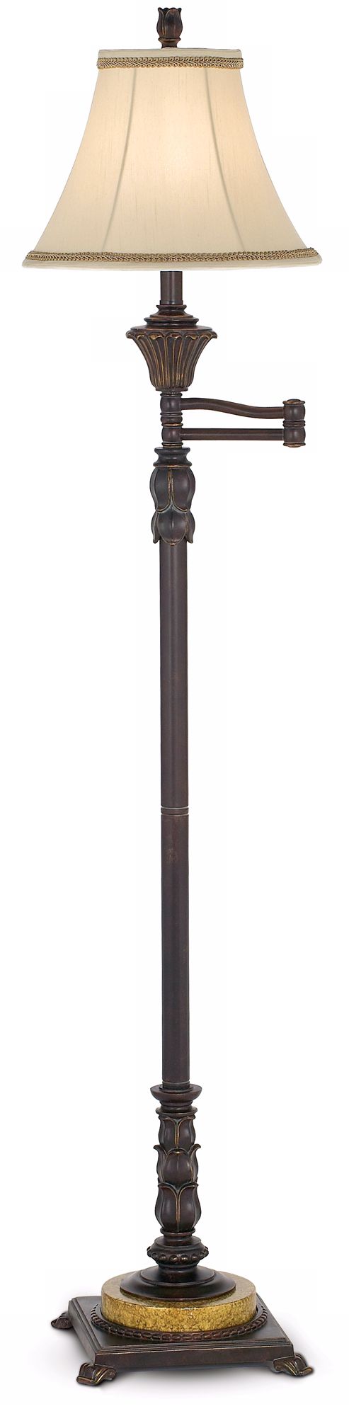 Kathy Ireland European Treasure Swing Arm Floor Lamp