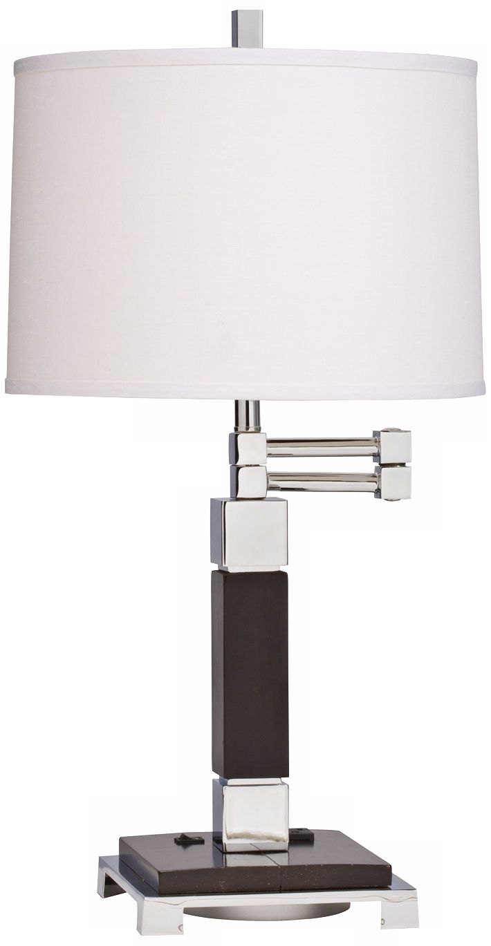 Kichler Alex Chrome and Wood Finish Desk Lamp