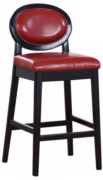 Martini Series Red Stationary 26" High Counter Stool