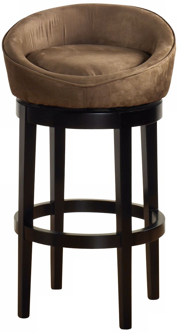 Igloo Brown Microfiber 26" High Swivel Counter Stool