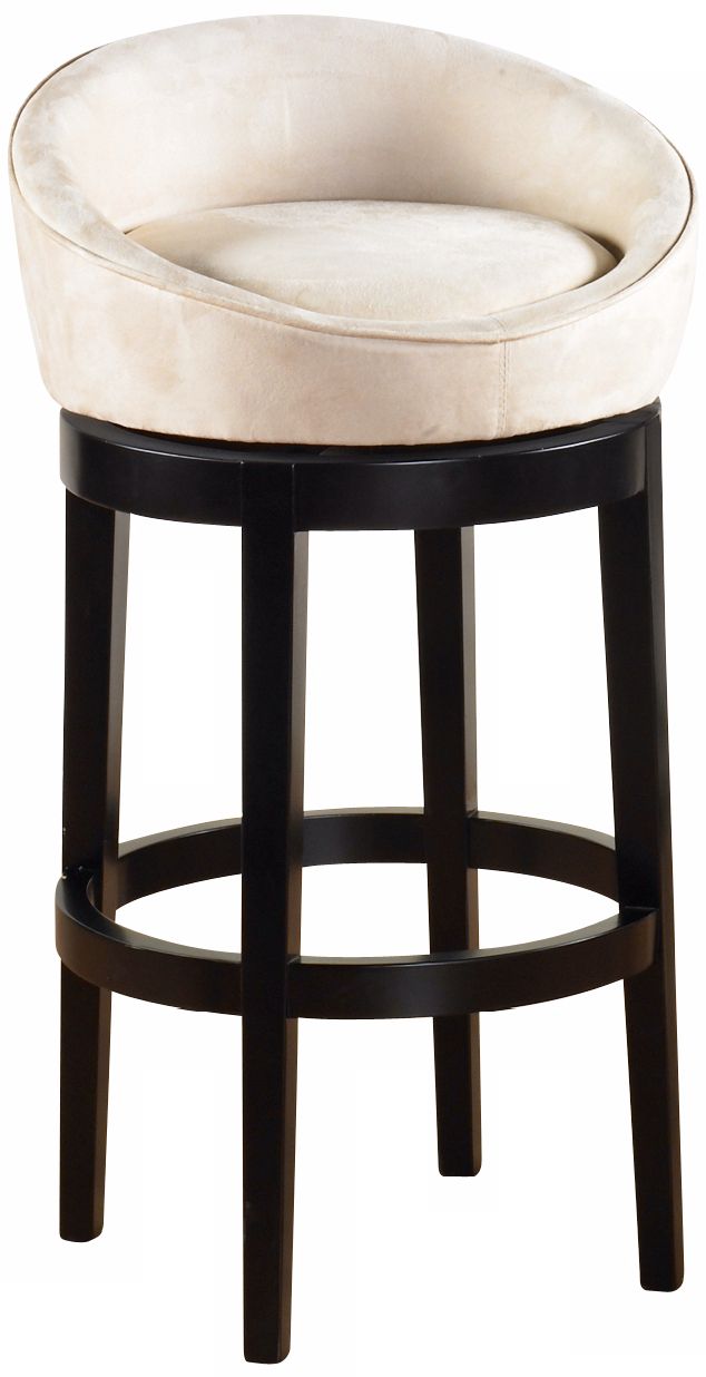 Igloo Cream Microfiber 30" High Swivel Bar Stool