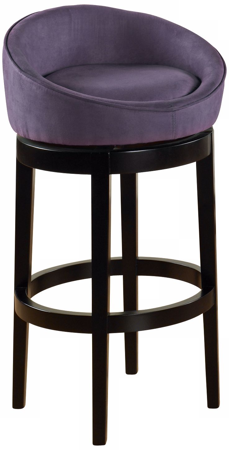 Igloo Eggplant Microfiber 26" High Swivel Counter Stool