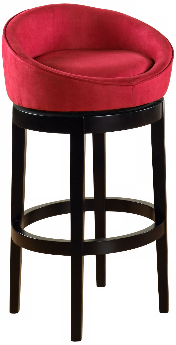 Igloo Microfiber 30" High Swivel Red Bar Stool