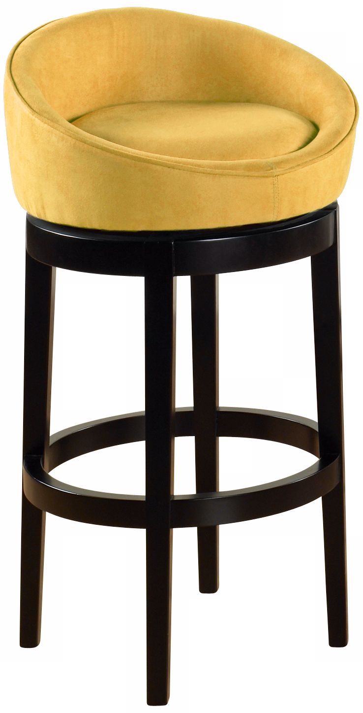 Igloo Yellow Microfiber 30" High Swivel Bar Stool