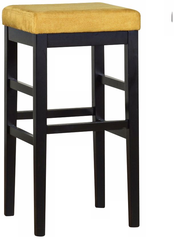 Sonata Yellow Microfiber 26" High Stationary Counter Stool