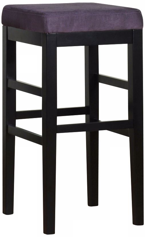 Sonata Eggplant Microfiber 30" High Stationary Bar Stool