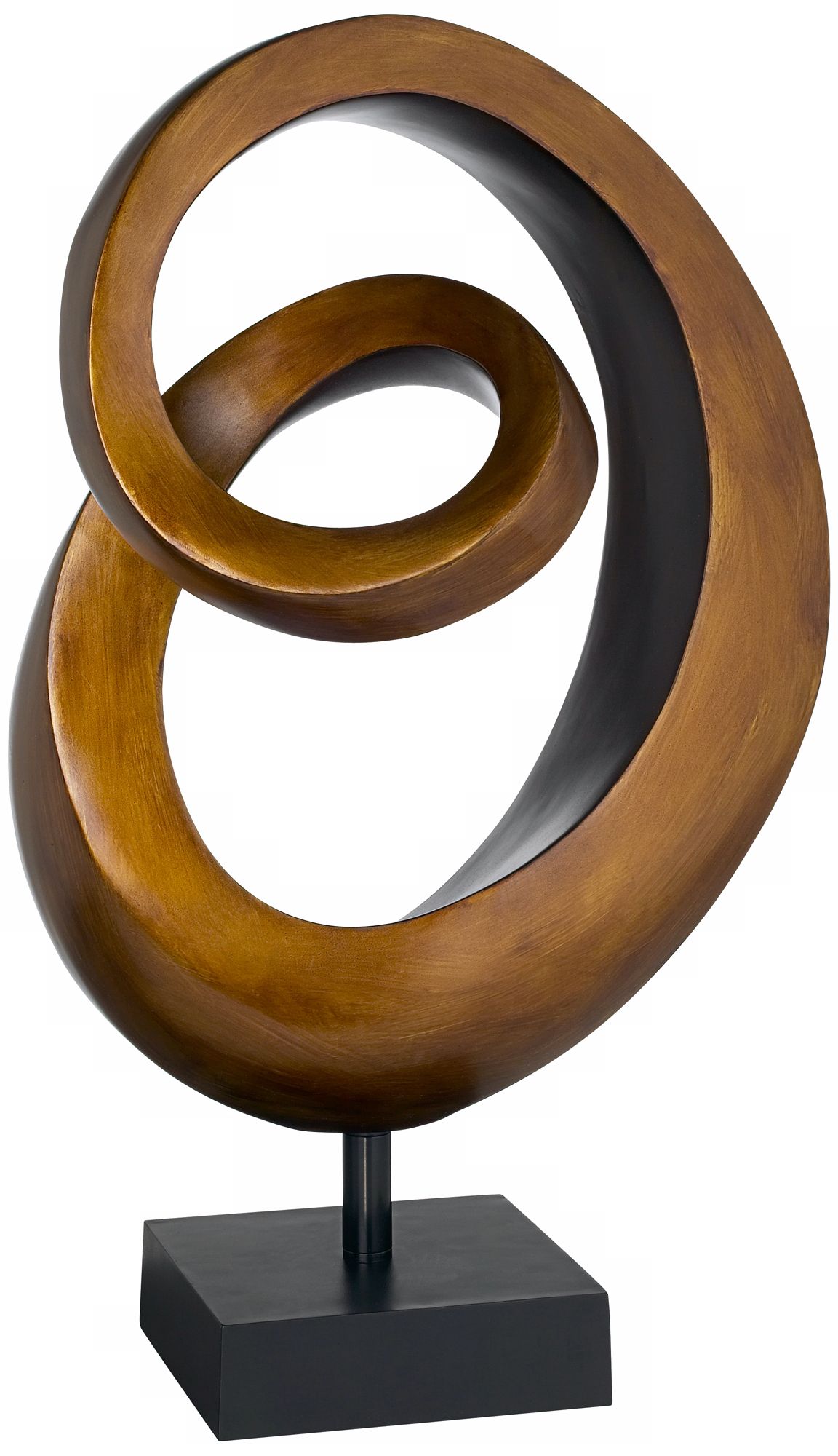 Gold Copper Spiral Sculpture