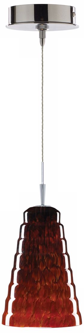 Alico Scalino Lava Glass Chrome Mini Pendant P6295 P8011