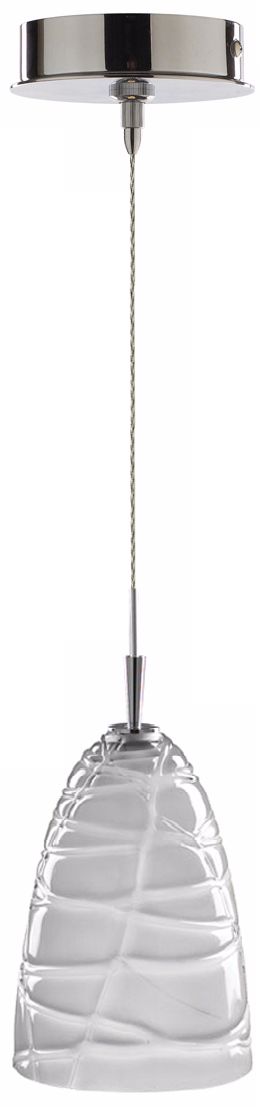 Alico Tortuga White Opal Glass Chrome Mini Pendant
