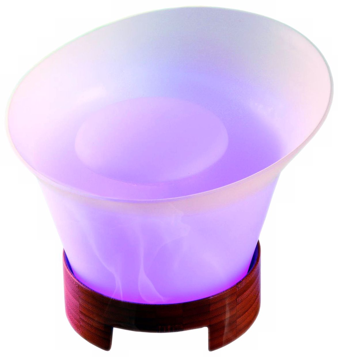 7 1/4" Mist Accent Lamp with  Bamboo Base