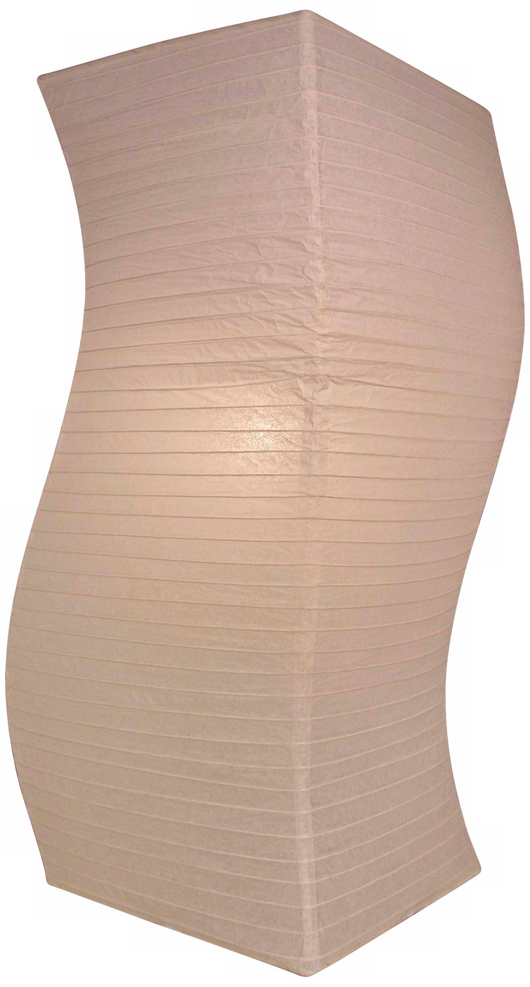 Wave Paper Lantern 23 1/2" High Table Lamp