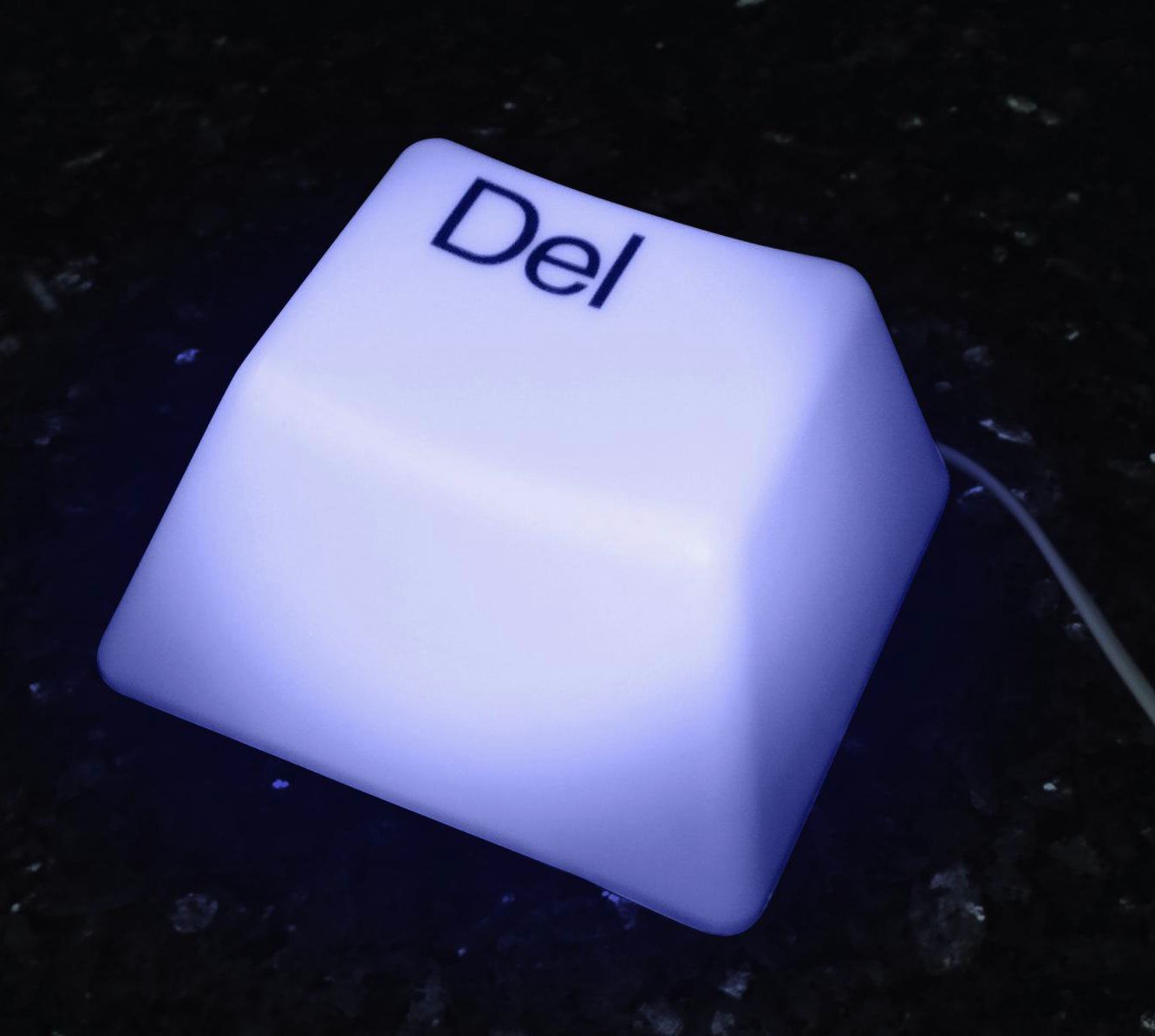 Giant Delete Key Accent Light