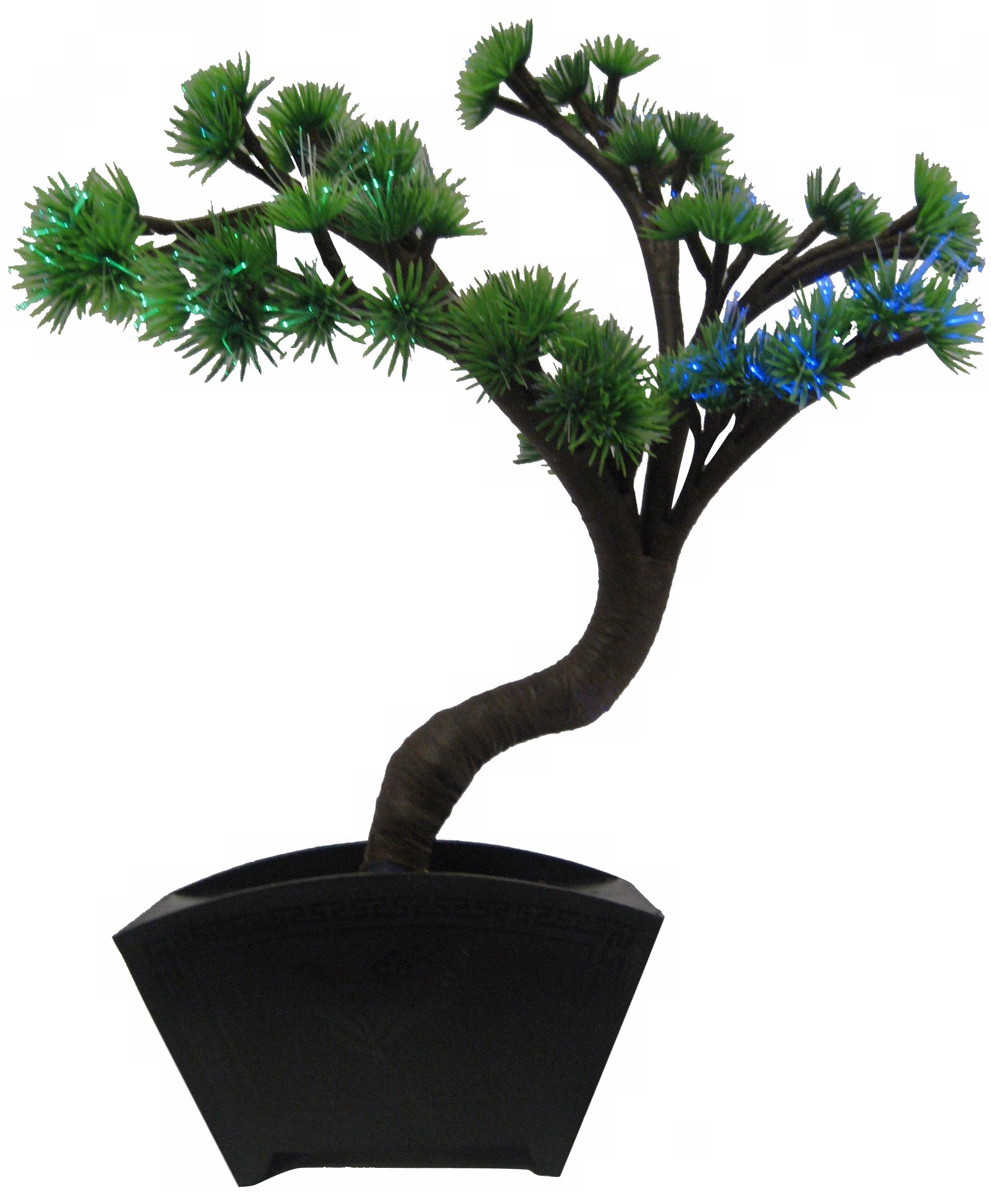 Fiber Optic Lighted Faux Bonsai