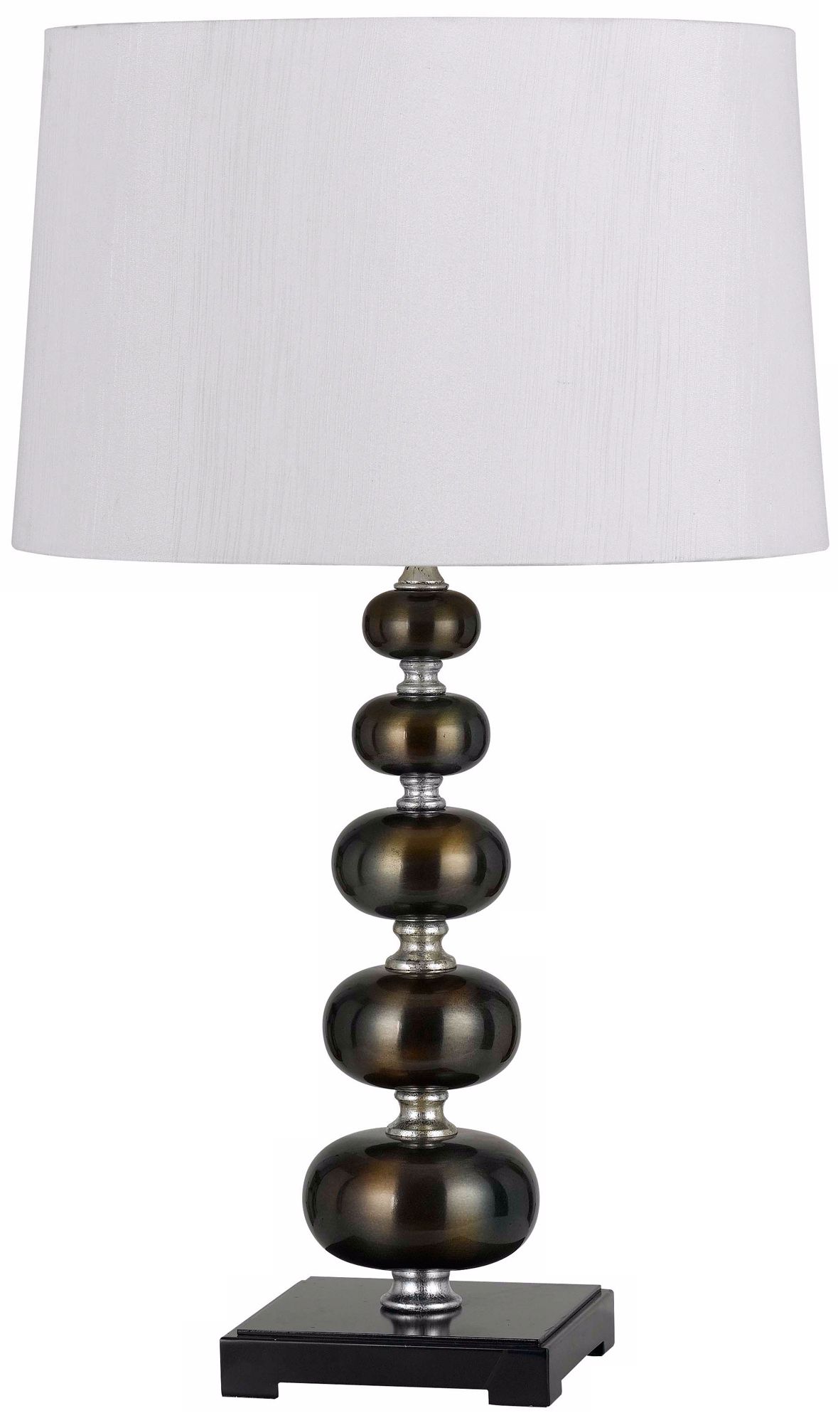 Pisa Stacked Spheres Metalic Bronze Table Lamp