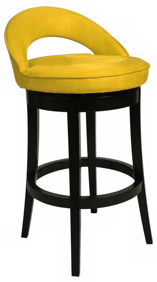 Pastel Urbana Yellow Swivel 26" High Counter Stool