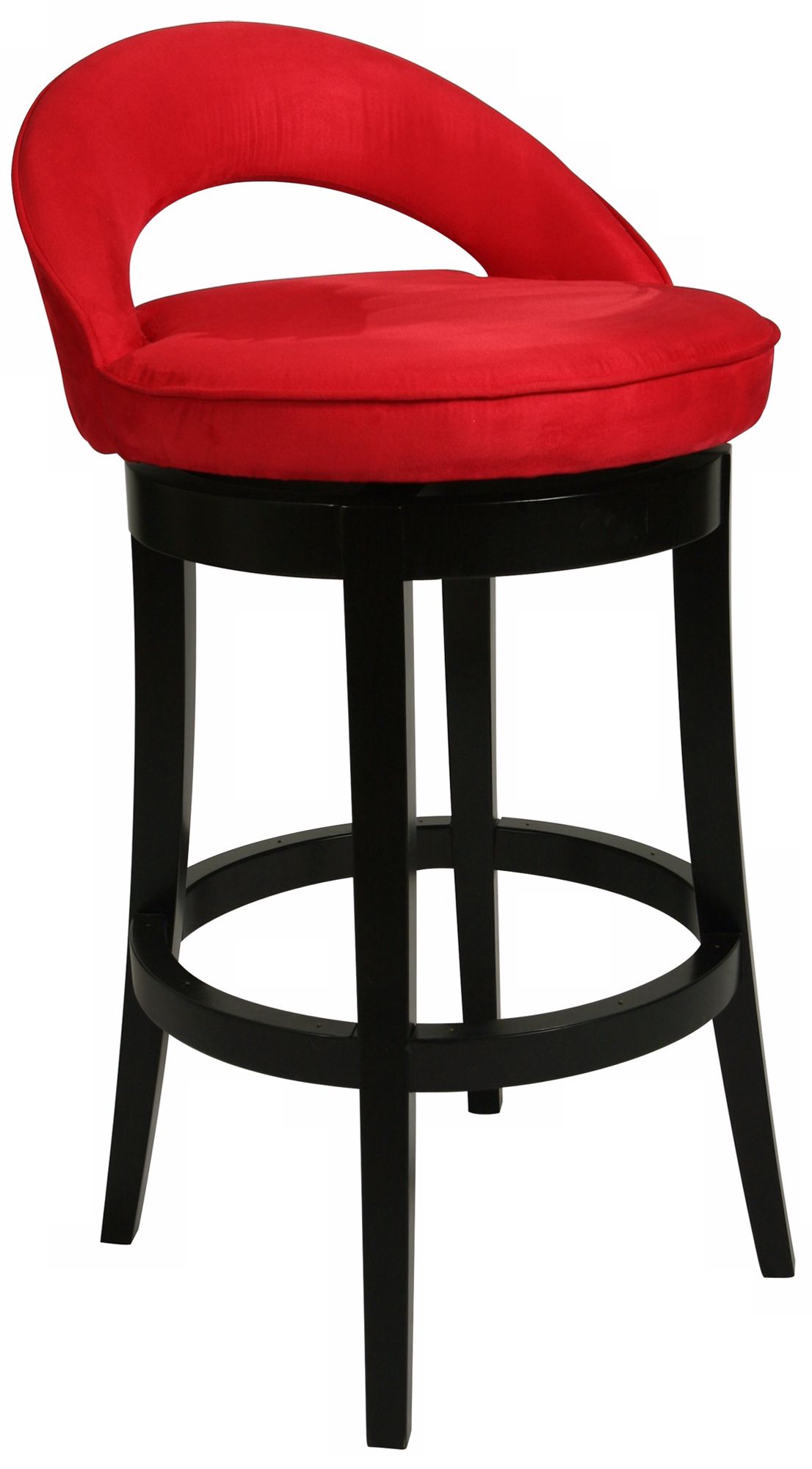 Pastel Urbana Red Swivel 26" High Counter Stool