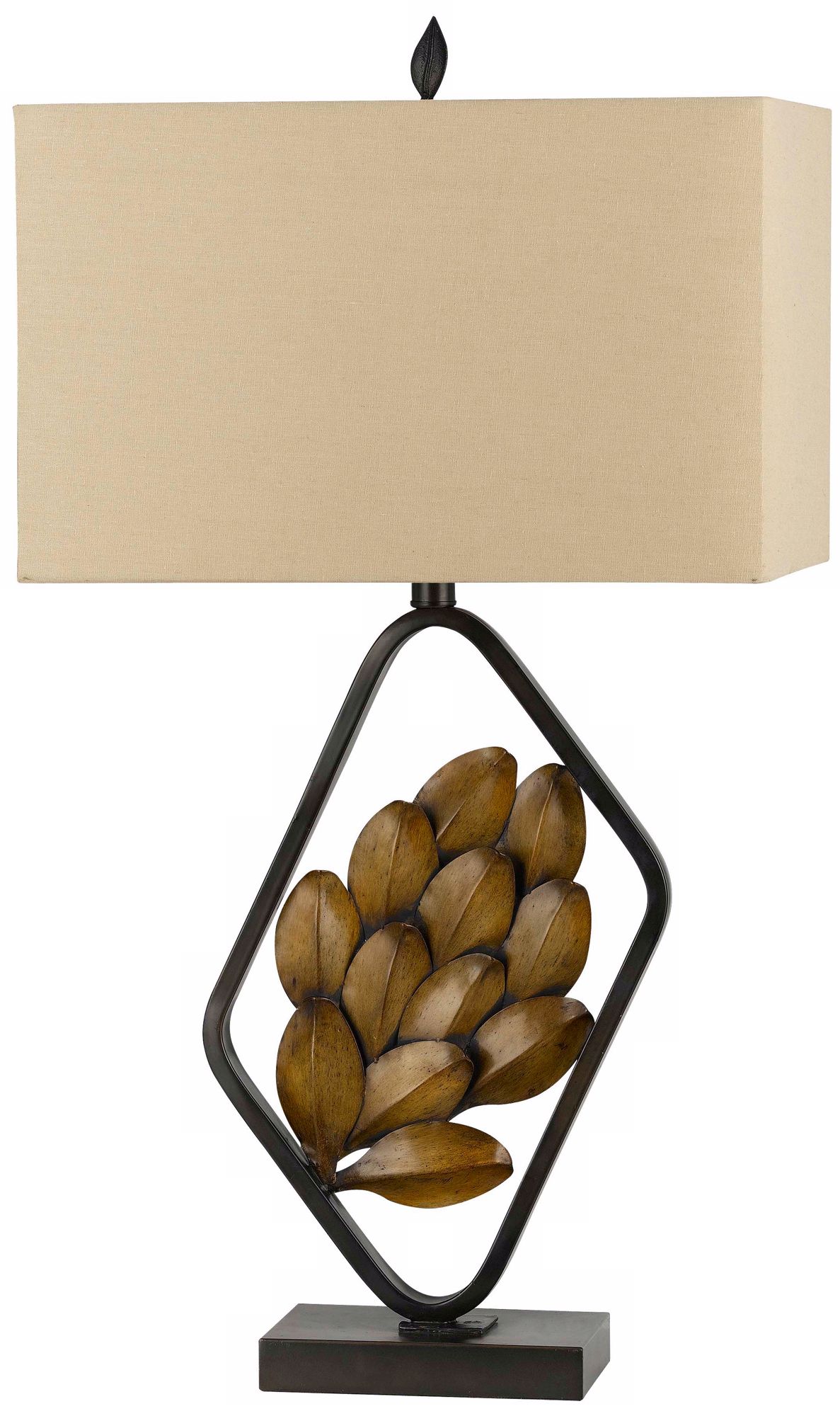 Sarzana Autumn Leaf Metal Table Lamp