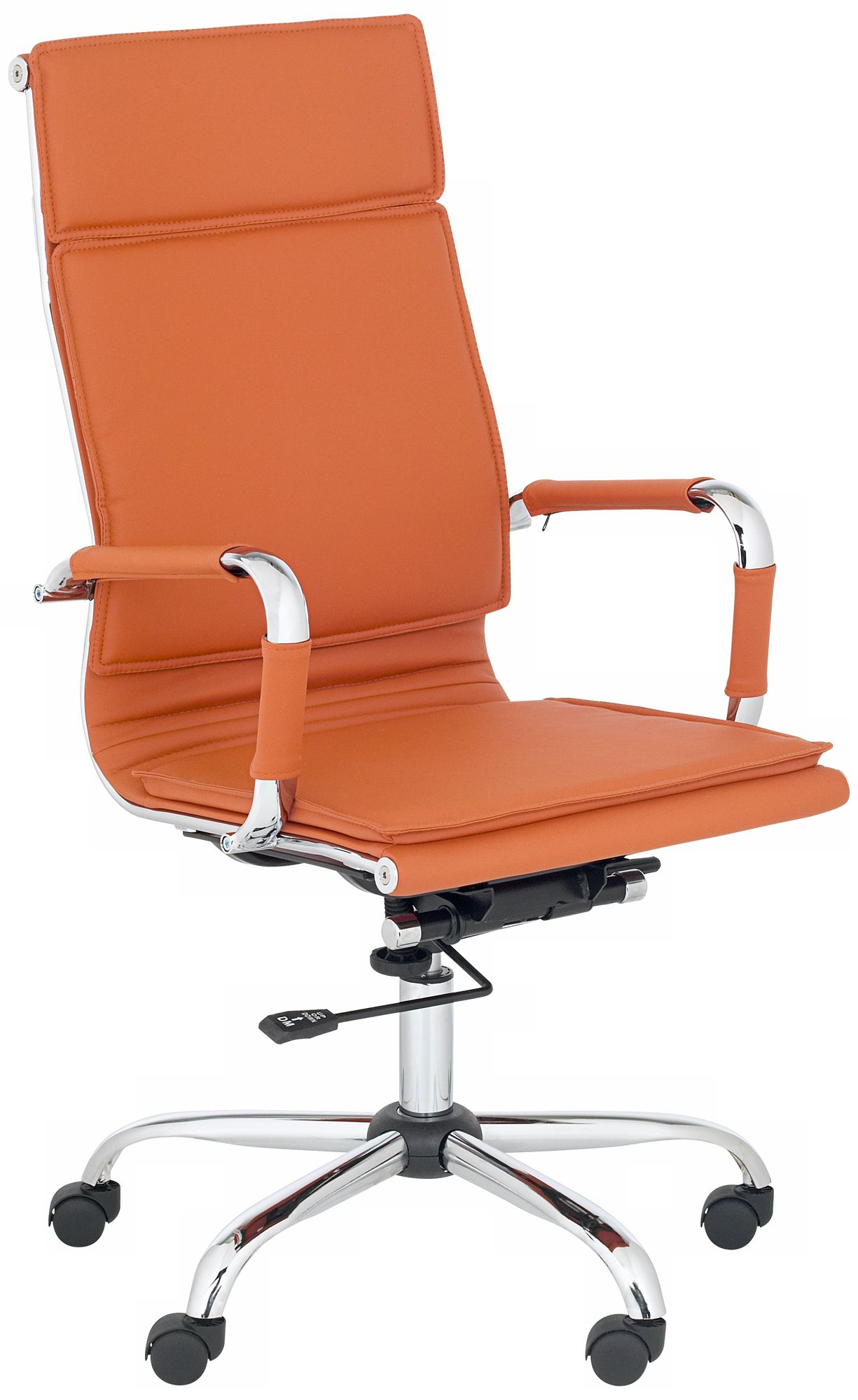 Cameron Terra Cotta Faux Leather Highback Desk Chair