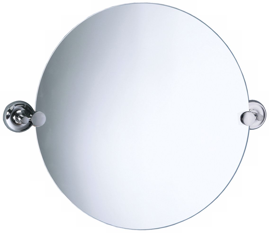 Gatco Designer II 24" Wide Tilting Round Wall Mirror